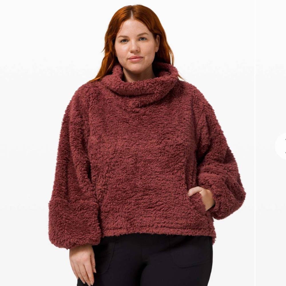 Lululemon Warmth Restore Sherpa Pullover size XS/S Savannah #W3EK9S